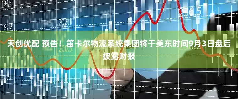 天创优配 预告！笛卡尔物流系统集团将于美东时间9月3日盘后披露财报