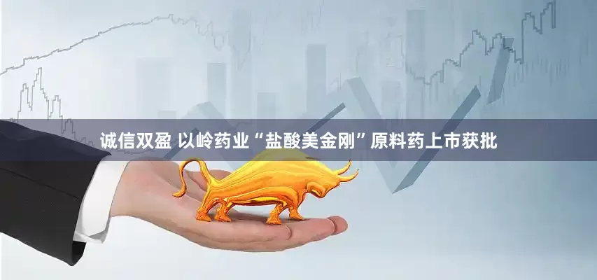 诚信双盈 以岭药业“盐酸美金刚”原料药上市获批