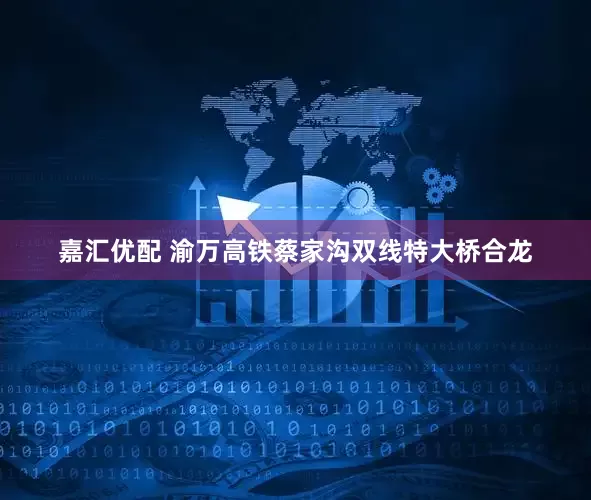 嘉汇优配 渝万高铁蔡家沟双线特大桥合龙